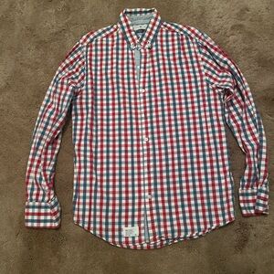 Five Four Red, White and Blue Plaid Button Down Shirt